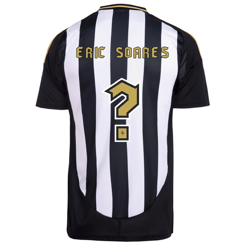 Danxen Donna Maglia Eric Soares #0 Bianco Nero Kit Gara Home 2025/26 Maglietta