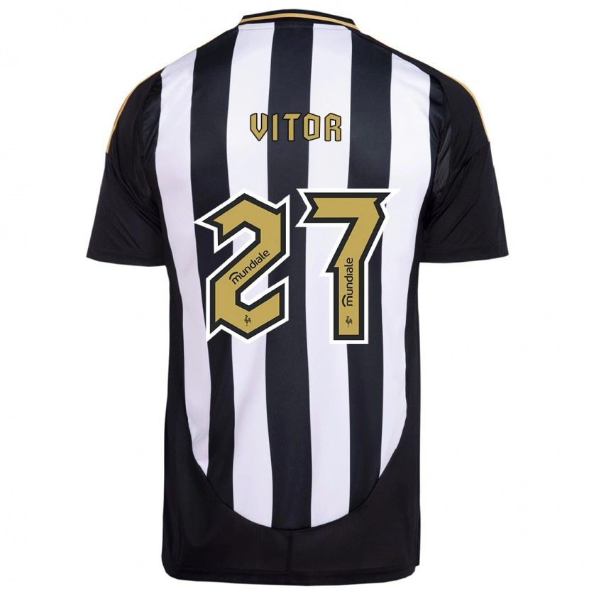 Danxen Donna Maglia Paulo Vitor #27 Bianco Nero Kit Gara Home 2025/26 Maglietta