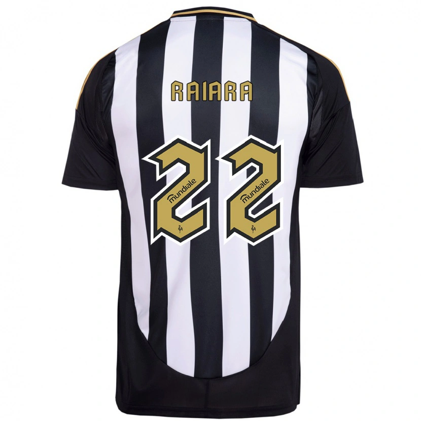 Danxen Donna Maglia Raiara #22 Bianco Nero Kit Gara Home 2025/26 Maglietta