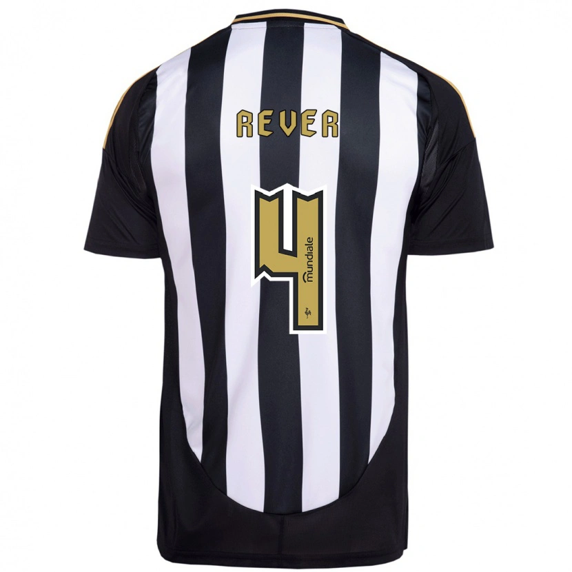 Danxen Donna Maglia Rever #4 Bianco Nero Kit Gara Home 2025/26 Maglietta