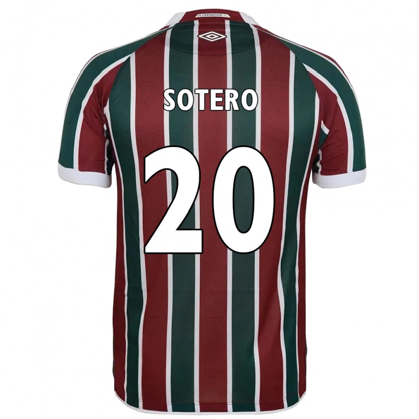 Danxen Donna Maglia Kamilla Sotero #20 Verde Borgogna Bianco Kit Gara Home 2025/26 Maglietta