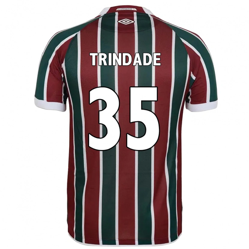 Danxen Donna Maglia Andre Trindade #35 Verde Borgogna Bianco Kit Gara Home 2025/26 Maglietta