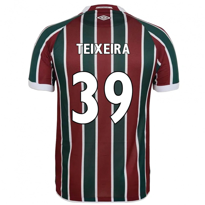 Danxen Donna Maglia Gabriel Teixeira #39 Verde Borgogna Bianco Kit Gara Home 2025/26 Maglietta