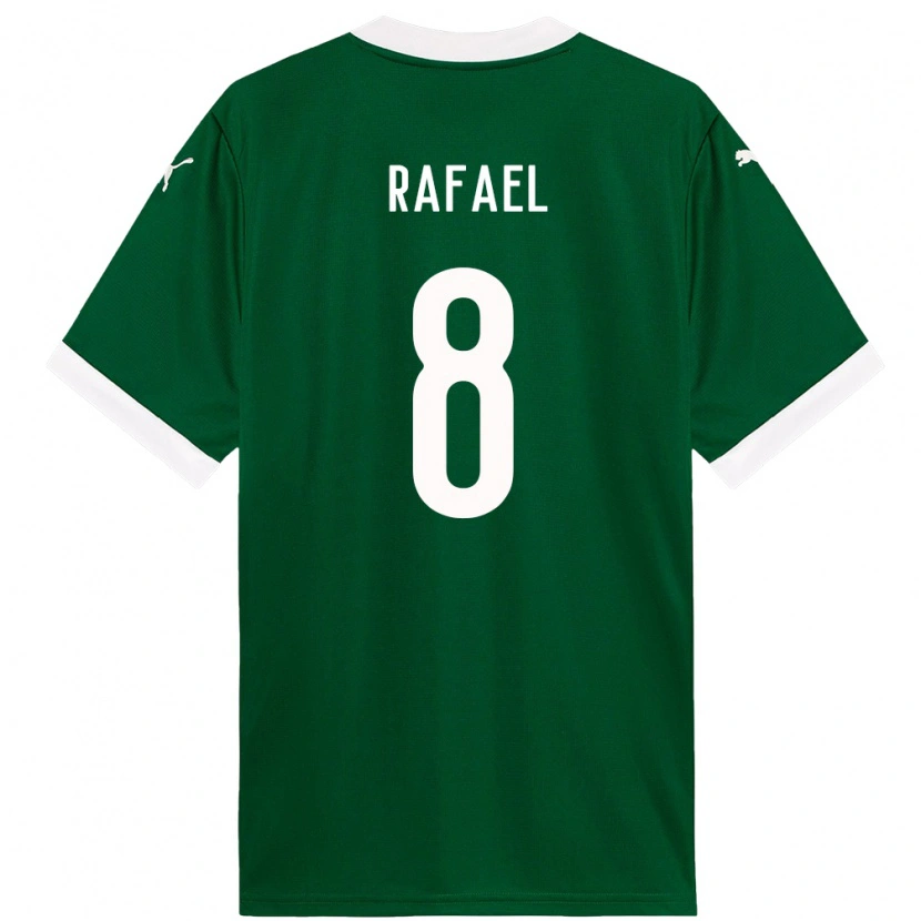 Danxen Donna Maglia Zé Rafael #8 Verde Bianco Kit Gara Home 2025/26 Maglietta