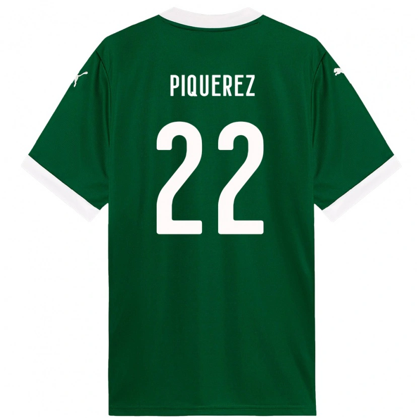 Danxen Donna Maglia Joaquín Piquerez #22 Verde Bianco Kit Gara Home 2025/26 Maglietta
