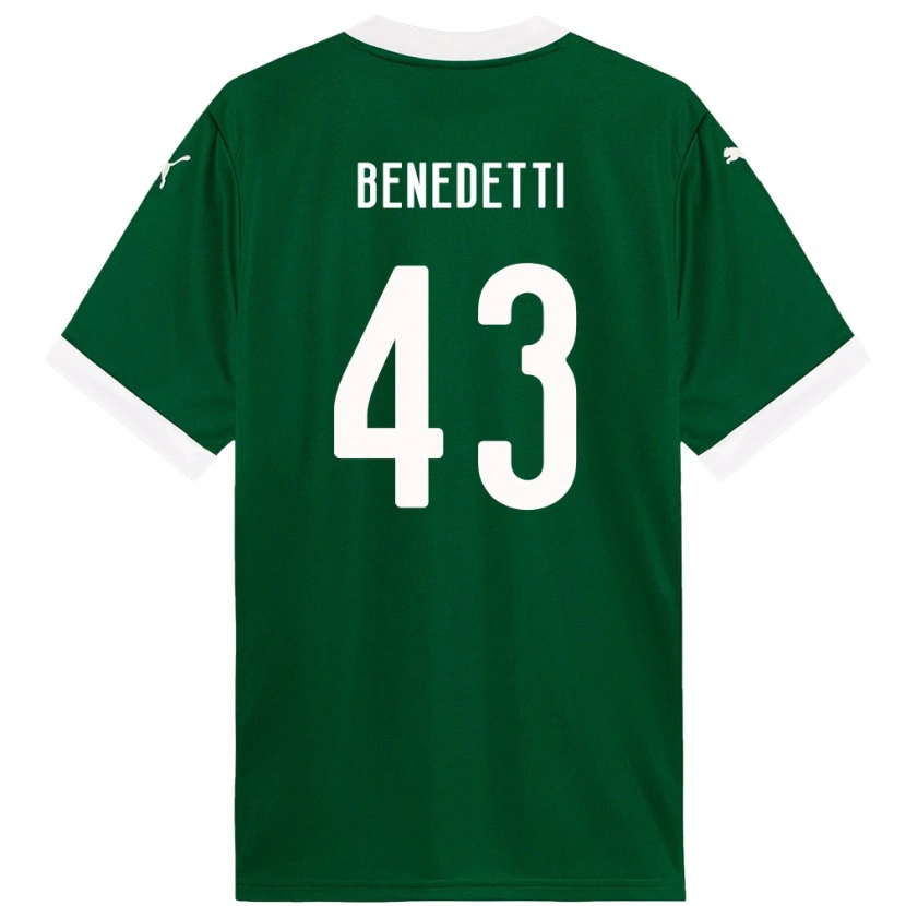 Danxen Donna Maglia Luis Benedetti #43 Verde Bianco Kit Gara Home 2025/26 Maglietta