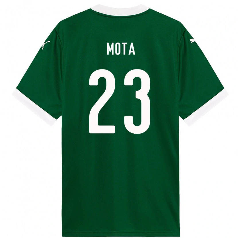 Danxen Donna Maglia Flávia Mota #23 Verde Bianco Kit Gara Home 2025/26 Maglietta