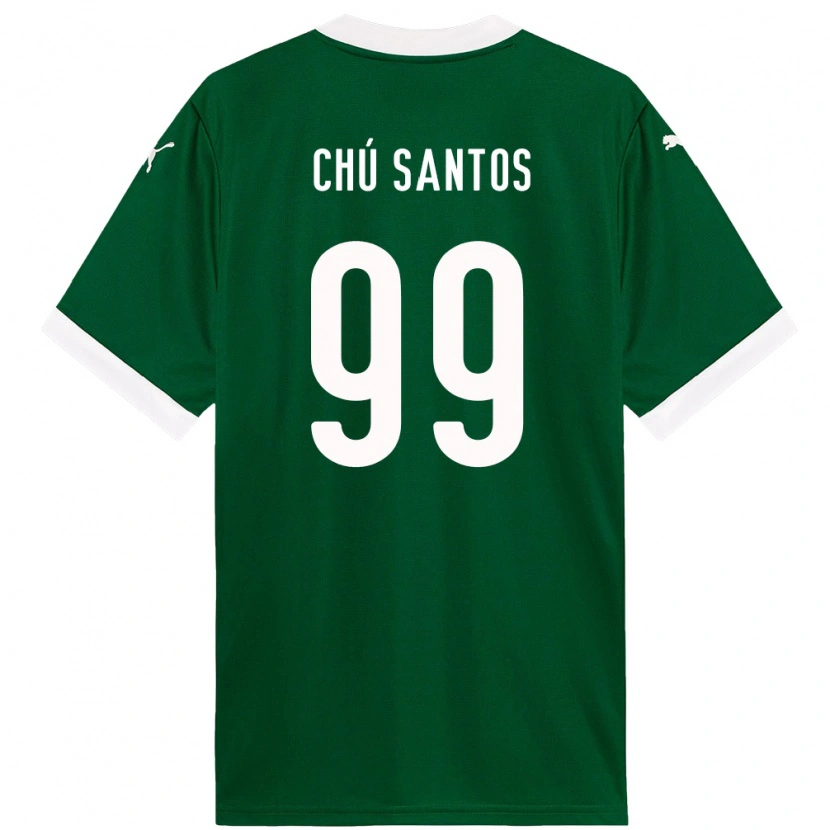 Danxen Donna Maglia Chú Santos #99 Verde Bianco Kit Gara Home 2025/26 Maglietta