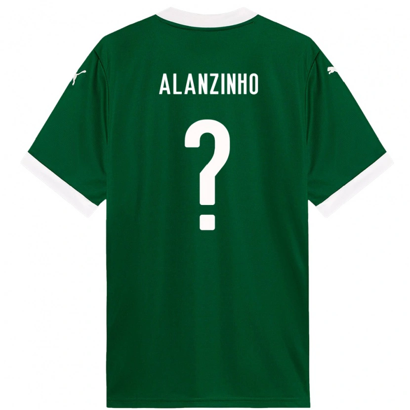 Danxen Donna Maglia Alanzinho #0 Verde Bianco Kit Gara Home 2025/26 Maglietta