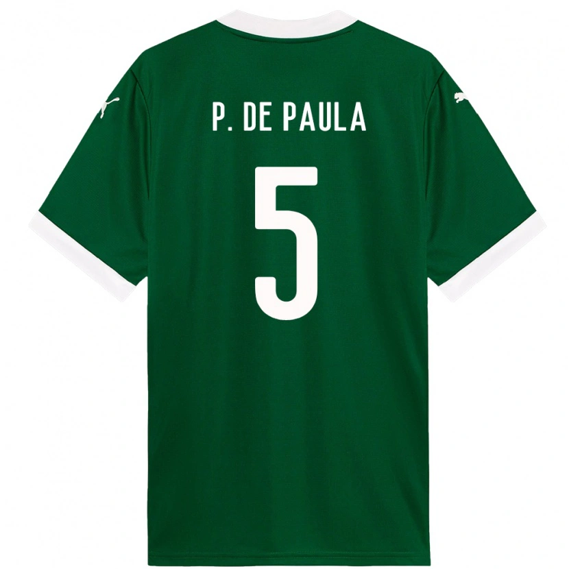 Danxen Donna Maglia Patrick De Paula #5 Verde Bianco Kit Gara Home 2025/26 Maglietta