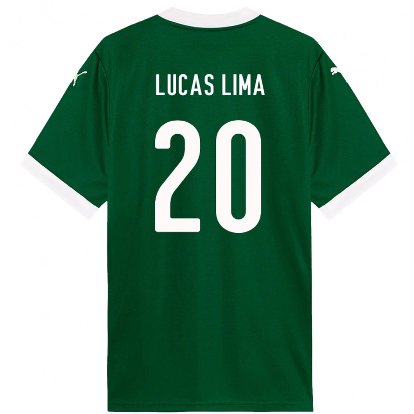 Danxen Donna Maglia Lucas Lima #20 Verde Bianco Kit Gara Home 2025/26 Maglietta