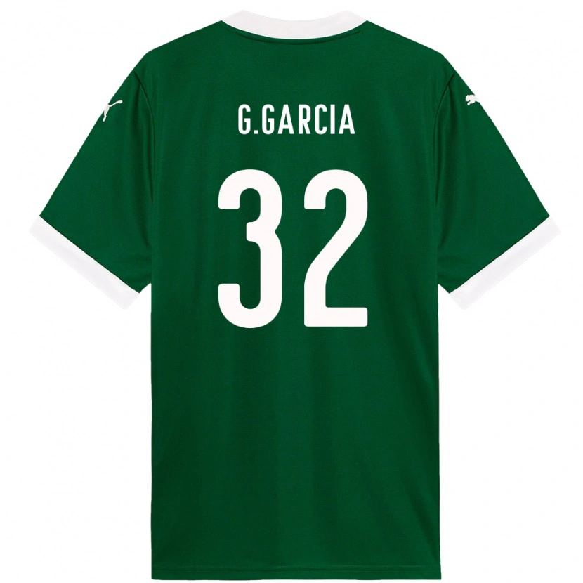 Danxen Donna Maglia Gustavo Garcia #32 Verde Bianco Kit Gara Home 2025/26 Maglietta
