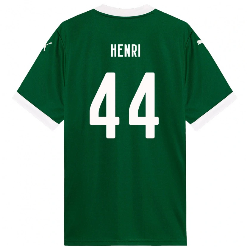 Danxen Donna Maglia Henri #44 Verde Bianco Kit Gara Home 2025/26 Maglietta