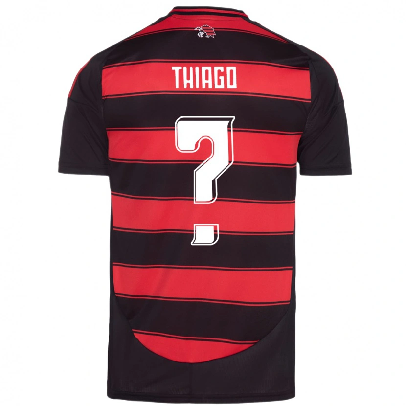 Danxen Donna Maglia Victor Thiago #0 Rosso Nero Kit Gara Home 2025/26 Maglietta