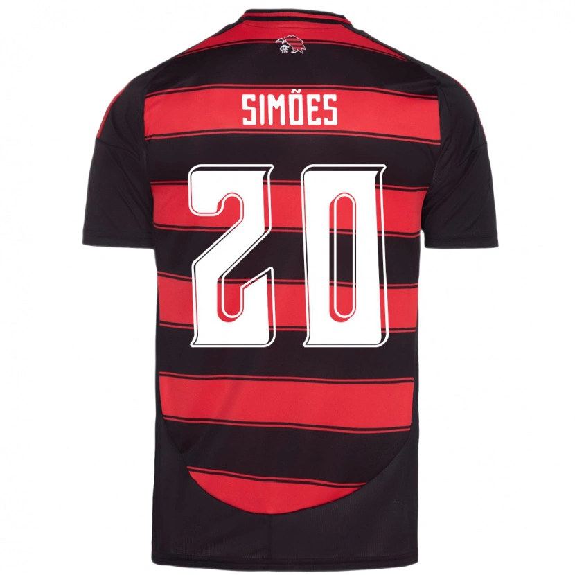 Danxen Donna Maglia Fabi Simões #20 Rosso Nero Kit Gara Home 2025/26 Maglietta