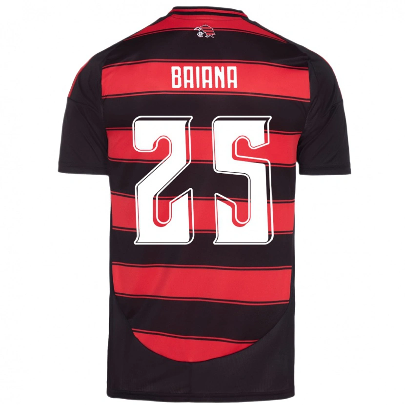 Danxen Donna Maglia Larissa Baiana #25 Rosso Nero Kit Gara Home 2025/26 Maglietta