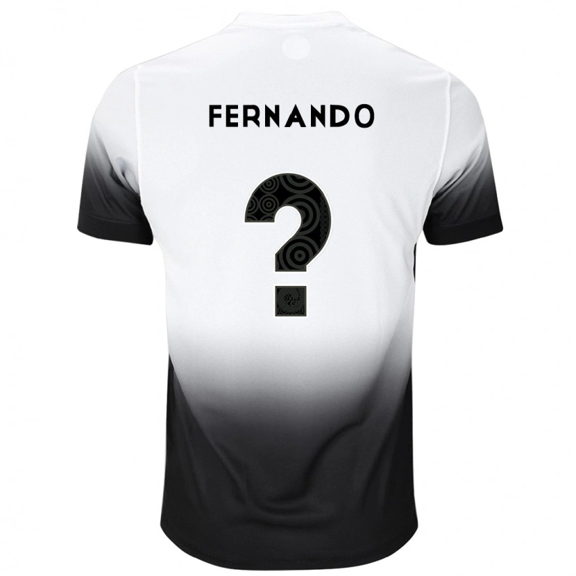 Danxen Donna Maglia Luiz Fernando #0 Bianco Nero Kit Gara Home 2025/26 Maglietta