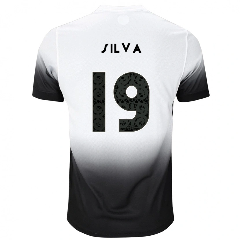 Danxen Donna Maglia Gustavo Silva #19 Bianco Nero Kit Gara Home 2025/26 Maglietta
