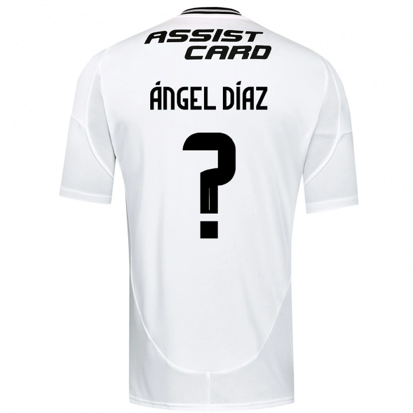 Danxen Donna Maglia Ángel Díaz #0 Nero Bianco Giallo Kit Gara Home 2025/26 Maglietta