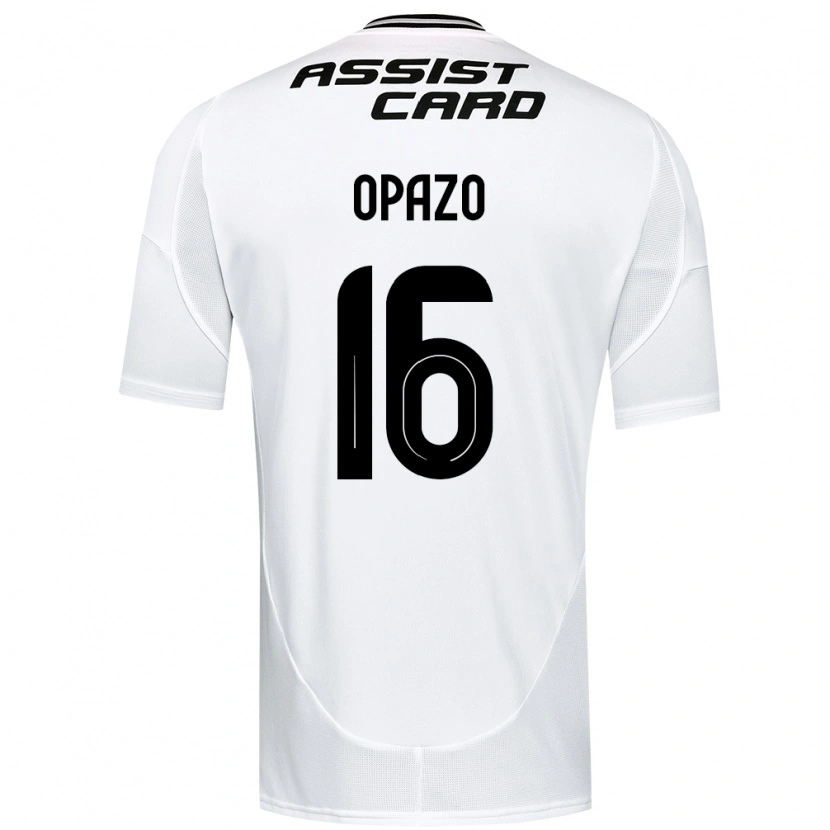 Danxen Donna Maglia Óscar Opazo #16 Nero Bianco Giallo Kit Gara Home 2025/26 Maglietta