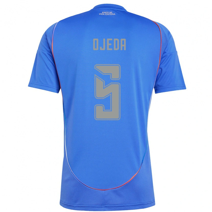 Danxen Donna Maglia Emmanuel Ojeda #5 Azzurro Cielo Kit Gara Home 2025/26 Maglietta