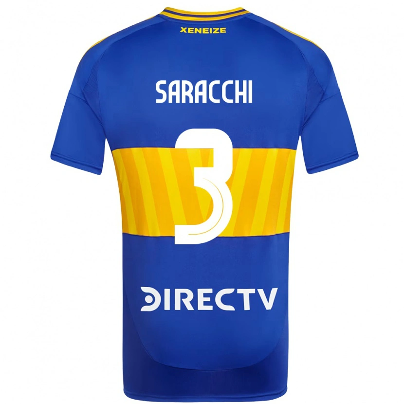 Danxen Donna Maglia Marcelo Saracchi #3 Blu Royal Giallo Kit Gara Home 2025/26 Maglietta