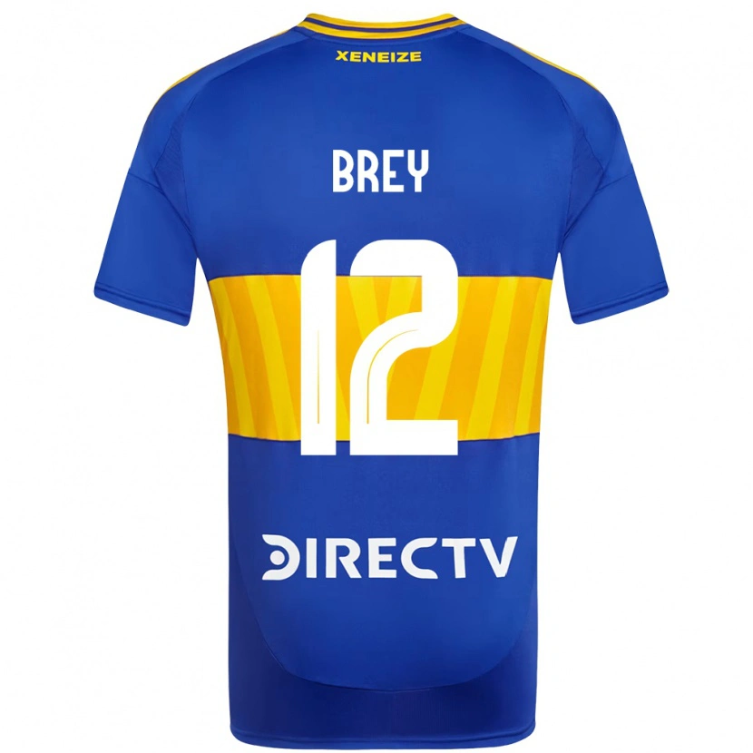 Danxen Donna Maglia Leandro Brey #12 Blu Royal Giallo Kit Gara Home 2025/26 Maglietta