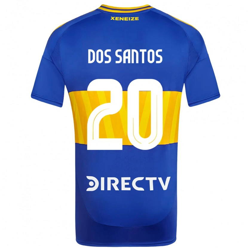 Danxen Donna Maglia Celeste Dos Santos #20 Blu Royal Giallo Kit Gara Home 2025/26 Maglietta