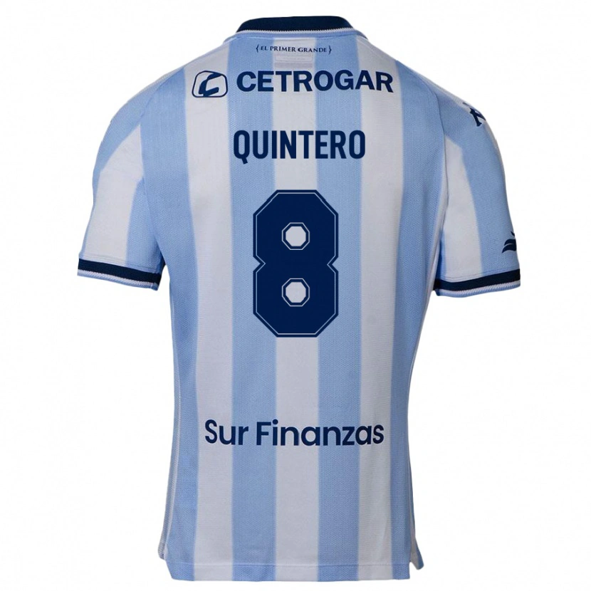 Danxen Donna Maglia Juan Fernando Quintero #8 Azzurro Cielo Kit Gara Home 2025/26 Maglietta