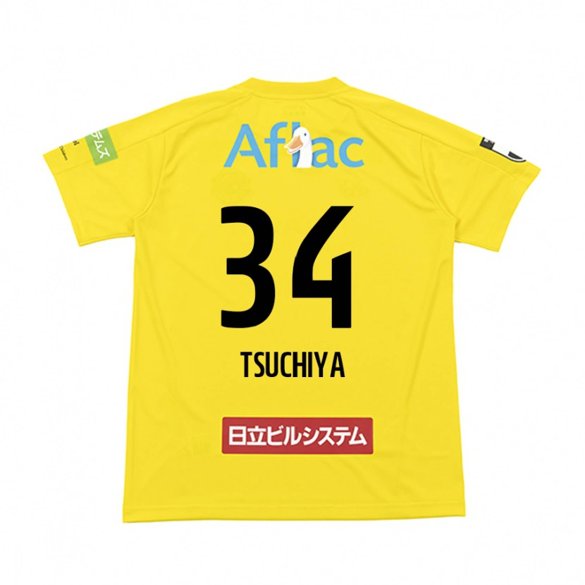 Danxen Donna Maglia Takumi Tsuchiya #34 Nero Giallo Kit Gara Home 2025/26 Maglietta