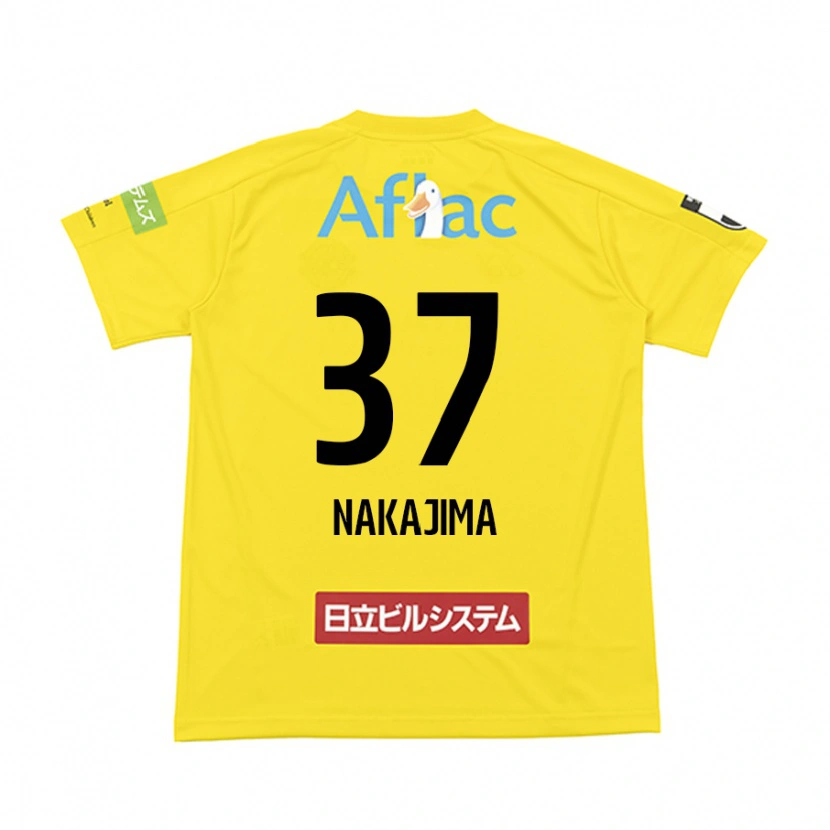 Danxen Donna Maglia Shun Nakajima #37 Nero Giallo Kit Gara Home 2025/26 Maglietta