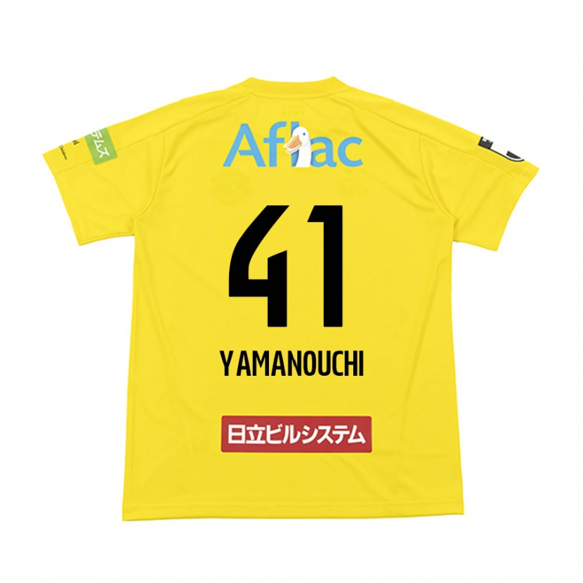 Danxen Donna Maglia Yusei Yamanouchi #41 Nero Giallo Kit Gara Home 2025/26 Maglietta
