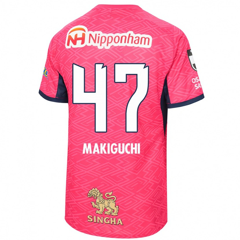 Danxen Donna Maglia Kazuma Makiguchi #47 Rosa Sakura Bianco Kit Gara Home 2025/26 Maglietta