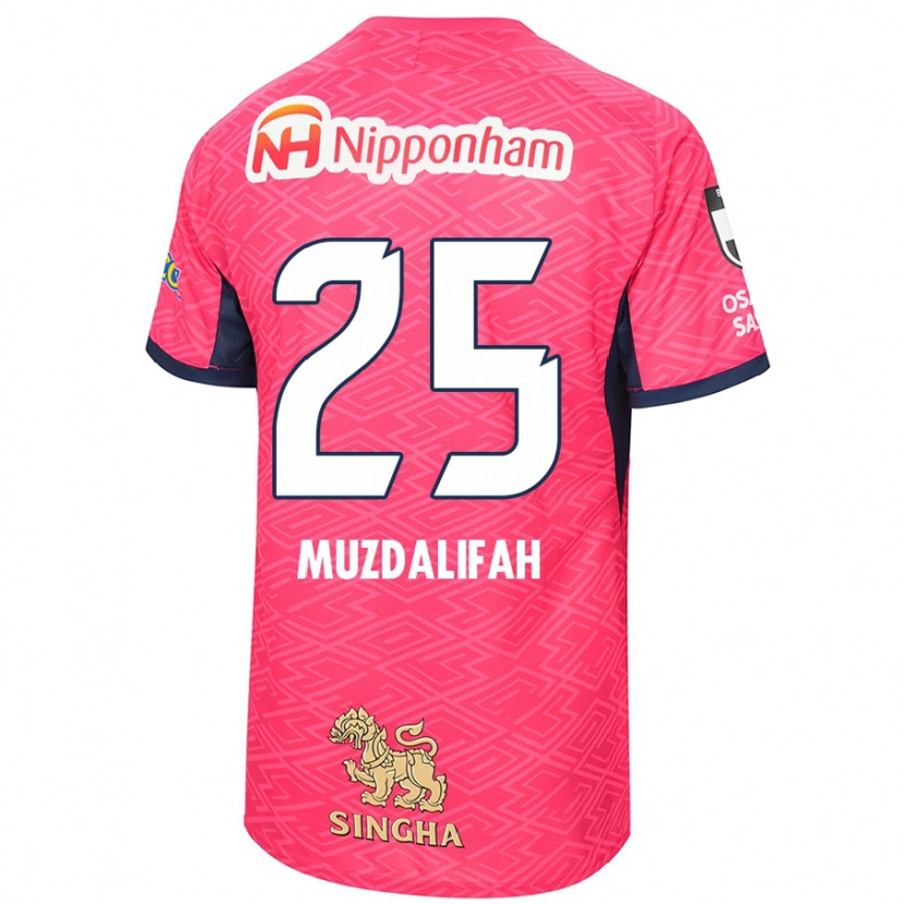 Danxen Donna Maglia Zahra Muzdalifah #25 Rosa Sakura Bianco Kit Gara Home 2025/26 Maglietta