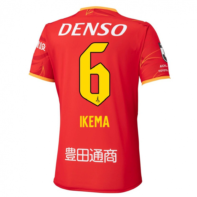 Danxen Donna Maglia Kano Ikema #6 Rosso Giallo Kit Gara Home 2025/26 Maglietta