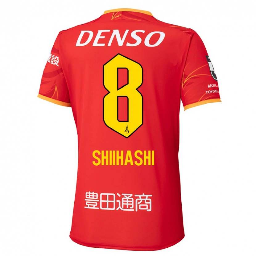 Danxen Donna Maglia Keiya Shiihashi #8 Rosso Giallo Kit Gara Home 2025/26 Maglietta