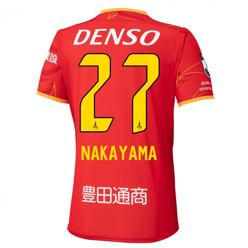 Danxen Donna Maglia Katsuhiro Nakayama #27 Rosso Giallo Kit Gara Home 2025/26 Maglietta