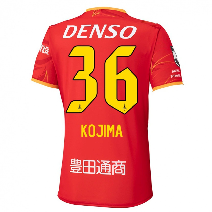 Danxen Donna Maglia Aoto Kojima #36 Rosso Giallo Kit Gara Home 2025/26 Maglietta