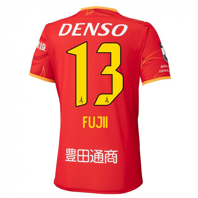 Danxen Donna Maglia Haruya Fujii #13 Rosso Giallo Kit Gara Home 2025/26 Maglietta