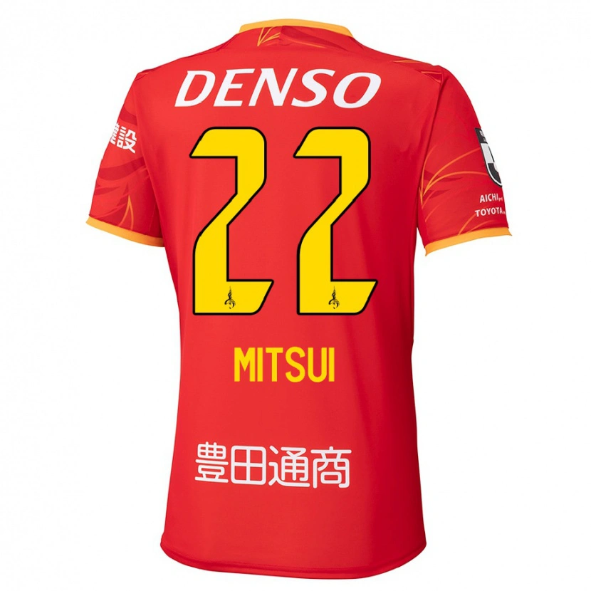 Danxen Donna Maglia Daiki Mitsui #22 Rosso Giallo Kit Gara Home 2025/26 Maglietta
