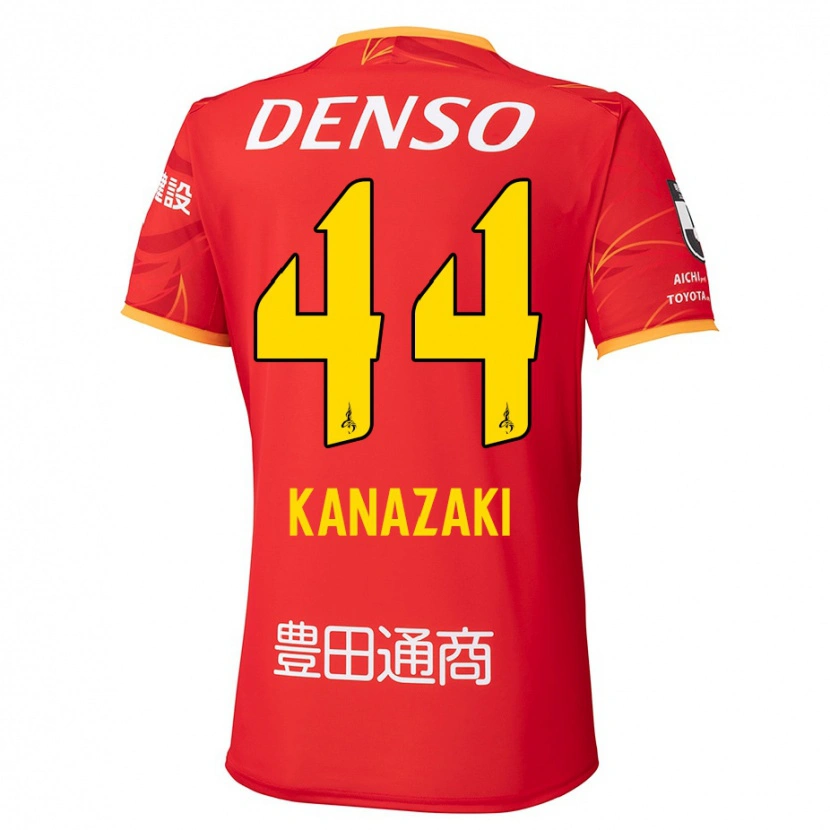 Danxen Donna Maglia Mu Kanazaki #44 Rosso Giallo Kit Gara Home 2025/26 Maglietta