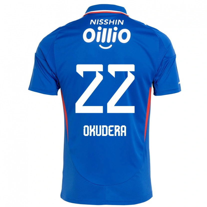 Danxen Donna Maglia Minato Okudera #22 Blu Royal Bianco Kit Gara Home 2025/26 Maglietta