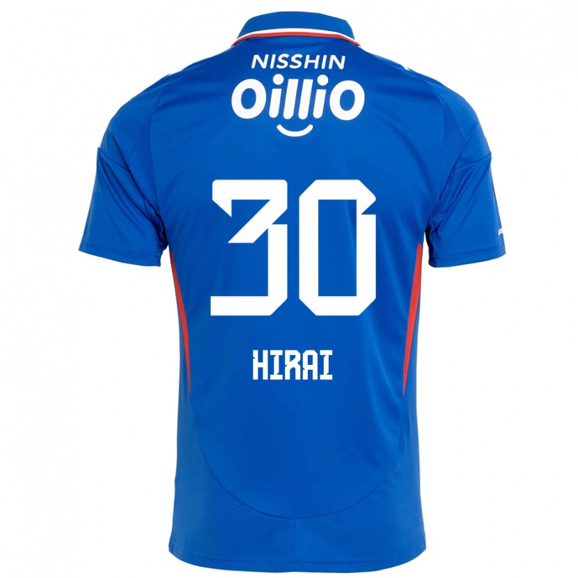 Danxen Donna Maglia Shunsuke Hirai #30 Blu Royal Bianco Kit Gara Home 2025/26 Maglietta