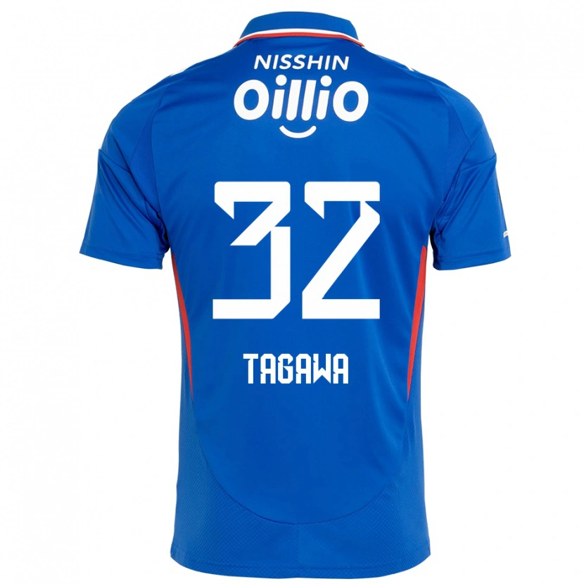 Danxen Donna Maglia Tomoki Tagawa #32 Blu Royal Bianco Kit Gara Home 2025/26 Maglietta