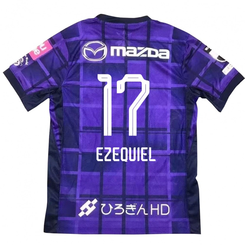 Danxen Donna Maglia Ezequiel #17 Viola Arancione Kit Gara Home 2025/26 Maglietta