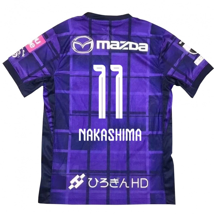 Danxen Donna Maglia Yoshino Nakashima #11 Viola Arancione Kit Gara Home 2025/26 Maglietta