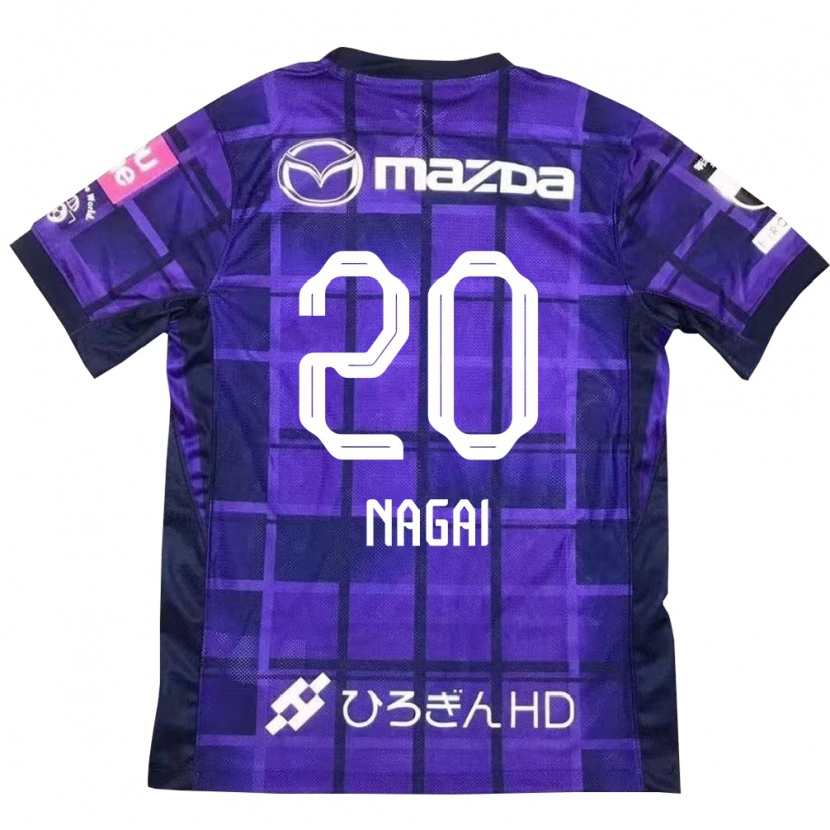 Danxen Donna Maglia Ryo Nagai #20 Viola Arancione Kit Gara Home 2025/26 Maglietta