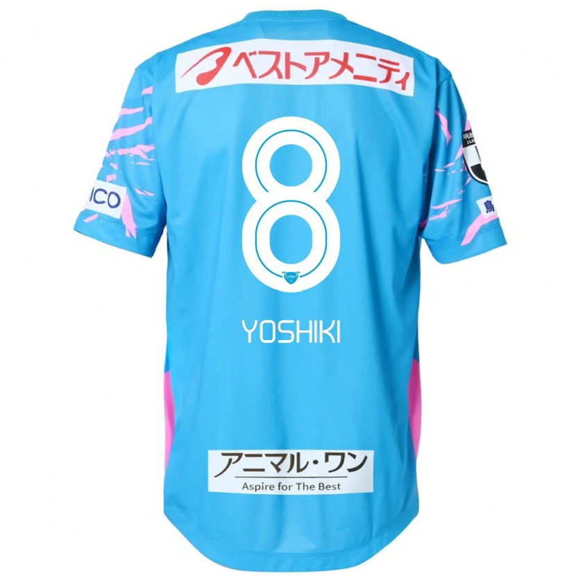 Danxen Donna Maglia Yoshiki Narahara #8 Blu Rosa Kit Gara Home 2025/26 Maglietta