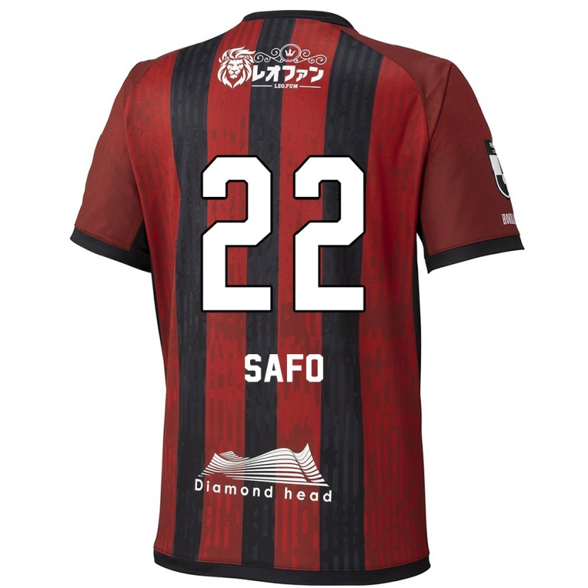 Danxen Donna Maglia Kinglord Safo #22 Rosso Nero Kit Gara Home 2025/26 Maglietta