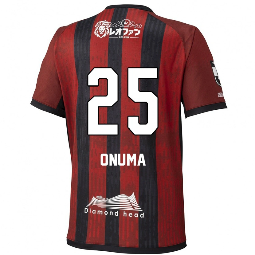 Danxen Donna Maglia Akito Onuma #25 Rosso Nero Kit Gara Home 2025/26 Maglietta